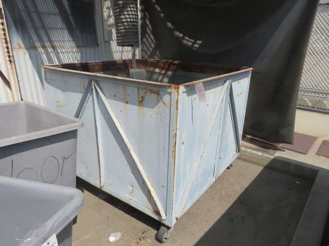 Metal Scrap Bin on Wheels - MISCELLANEOUS