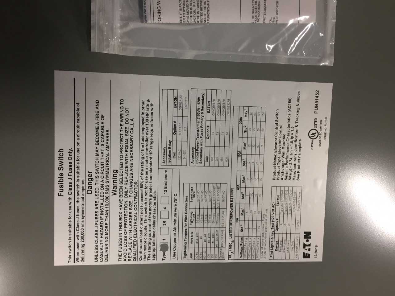 Eaton Heavy Duty Safety Switches - SAFETY EQUIPMENT