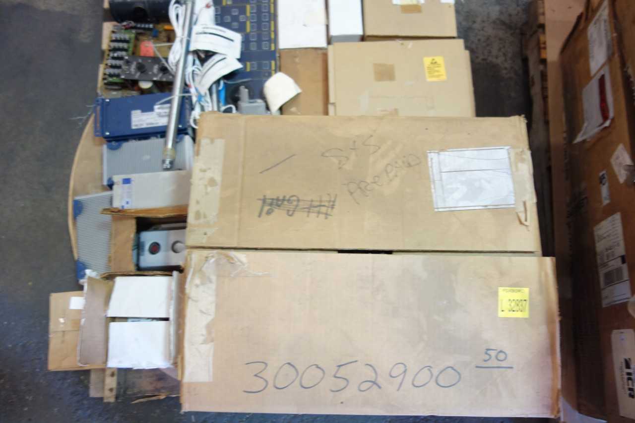 4 PALLETS OF ASSORTED ELECTRICAL AUTOMATION, ALARM SENSOR, CABLE-WIRE, CIRCUIT BOARDS, SWITCHES - ELECTRICAL COMPONENTS