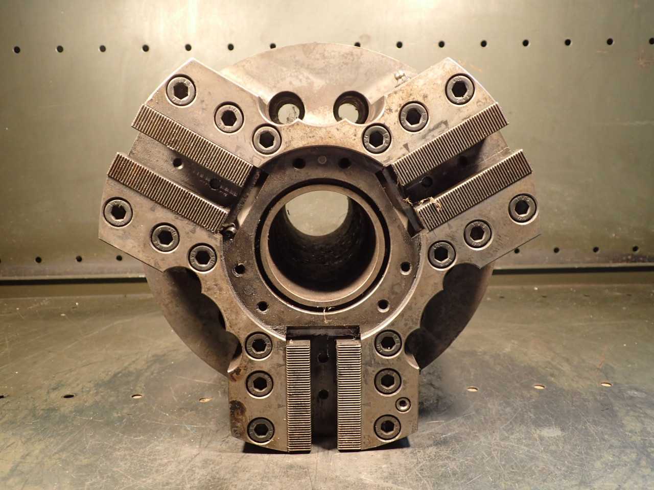 Hardinge Sure-Grip HM-310-8 10" CNC Power Lathe Chuck 2-1/2" Thru Hole A2-8 Back - HOLEMAKING TOOLS