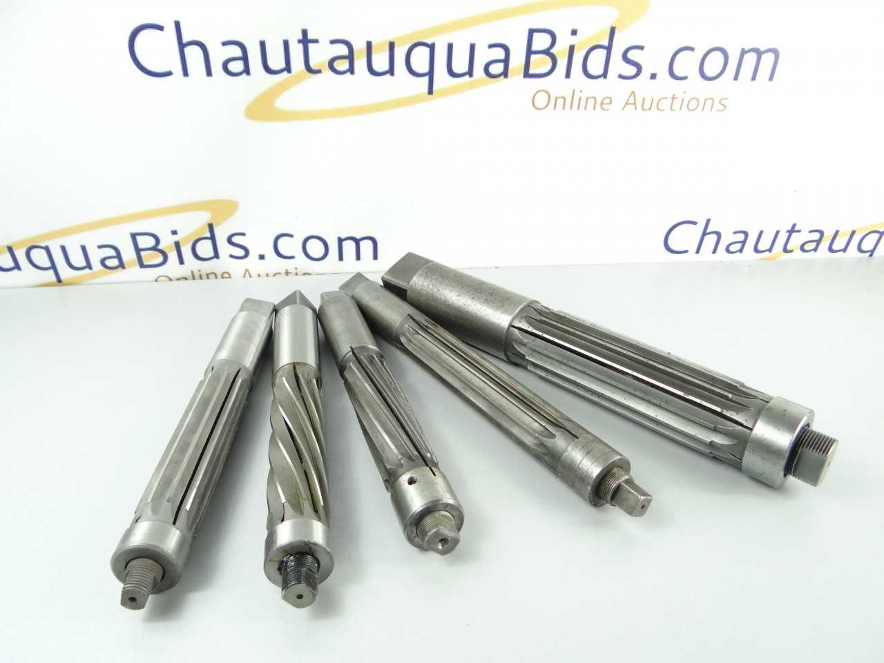 Lot of 5 Assorted HSS Hand Expansion Reamers - MACHINING ACCESSORIES & TOOLING