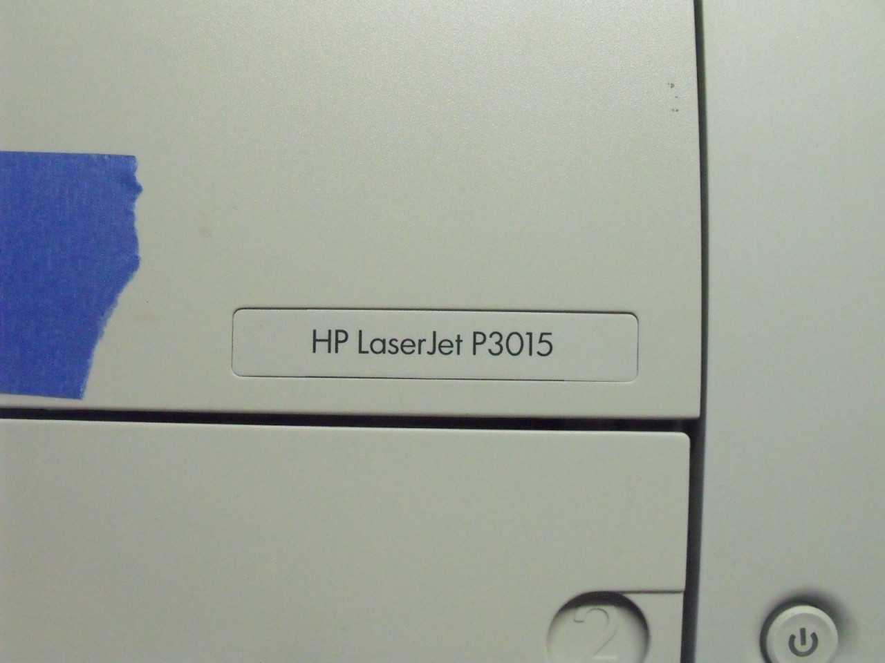 HP Laserjet Printer P3015 - MISCELLANEOUS
