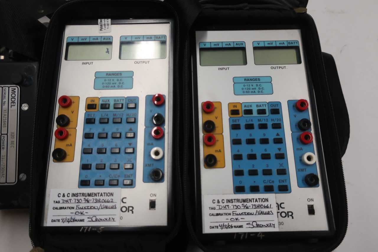 LOT OF 2 ASSORTED PROMAC X20 BEC, X20 BP3 PROCESS CALIBRATOR - ELECTRIC POWER TOOLS