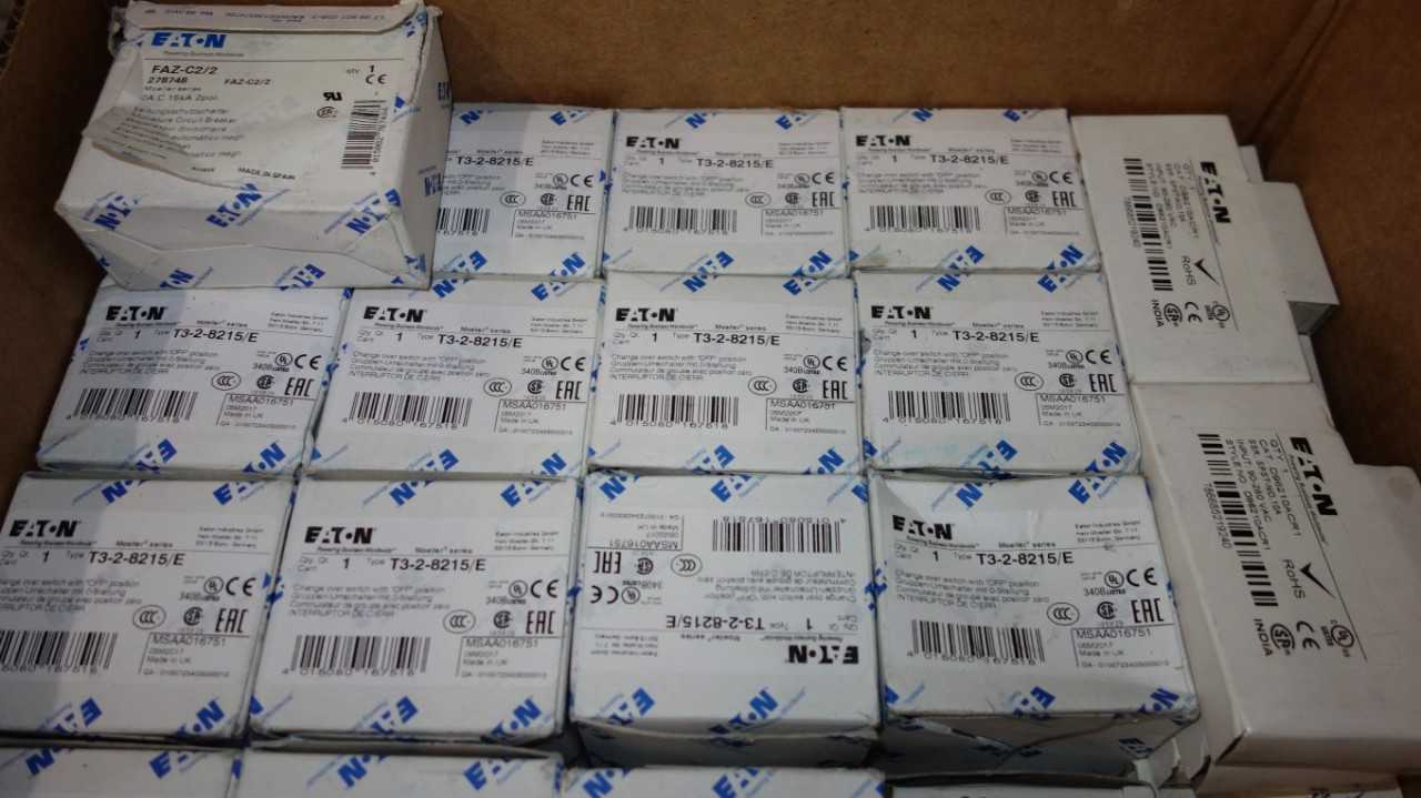 1 BOX OF EATON / CUTLER HAMMER ELECTRICAL - ELECTRICAL COMPONENTS