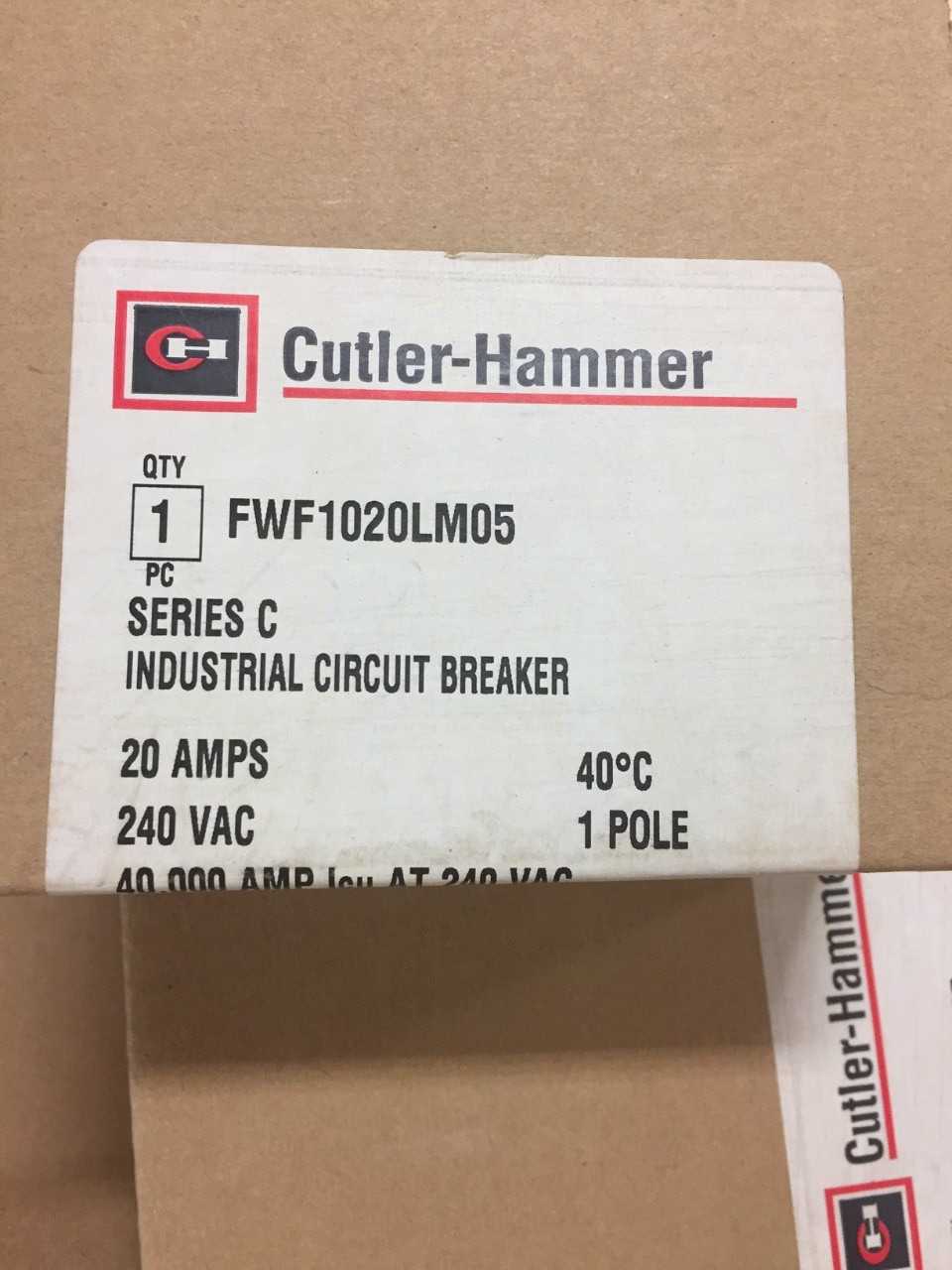 Lot of Cutler Hammer FWF1020LM05 Circuit Breakers - CIRCUIT BREAKERS