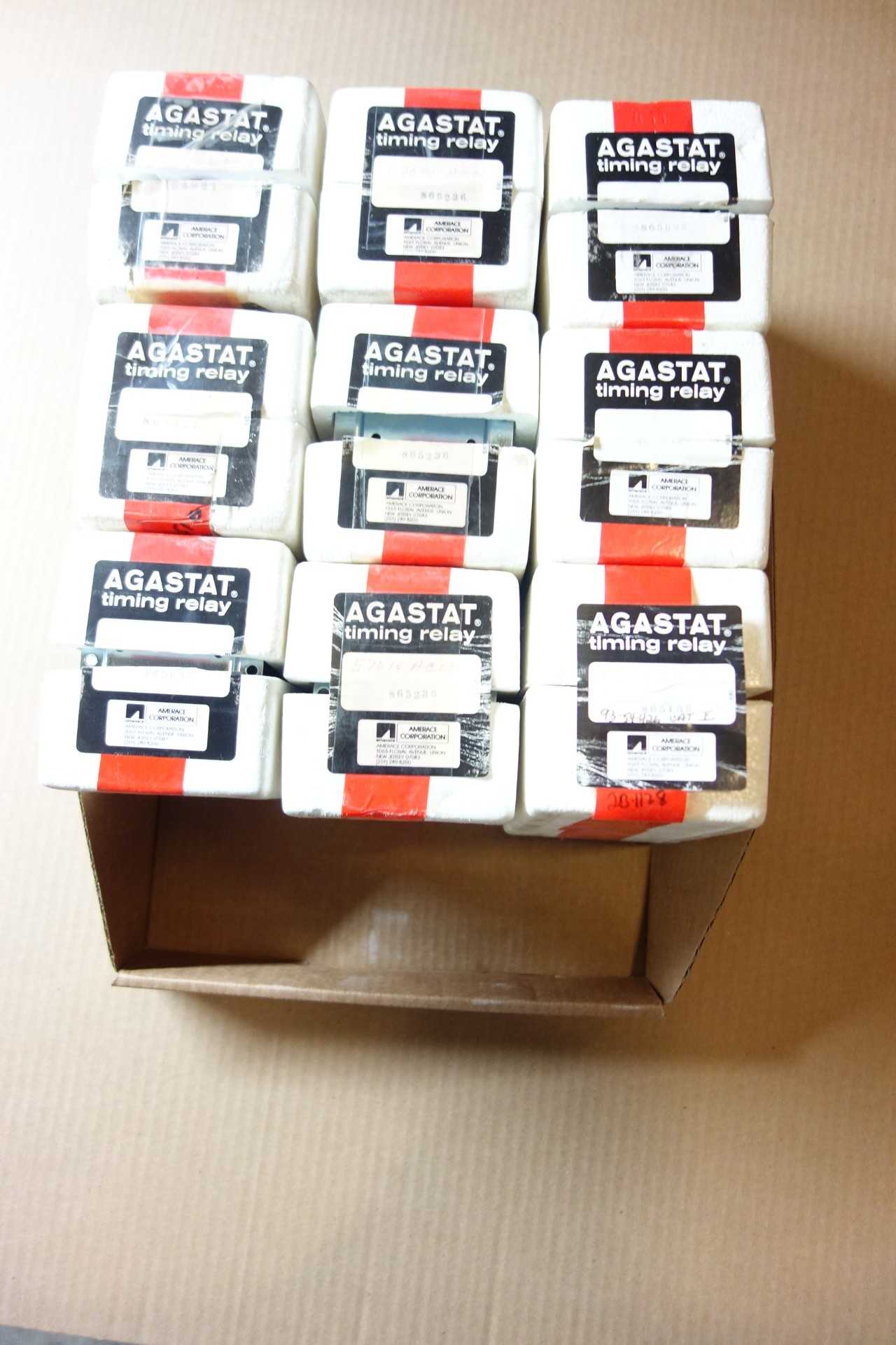 LOT OF ASSORTED AGASTAT TIME DELAY RELAYS - ELECTRICAL COMPONENTS