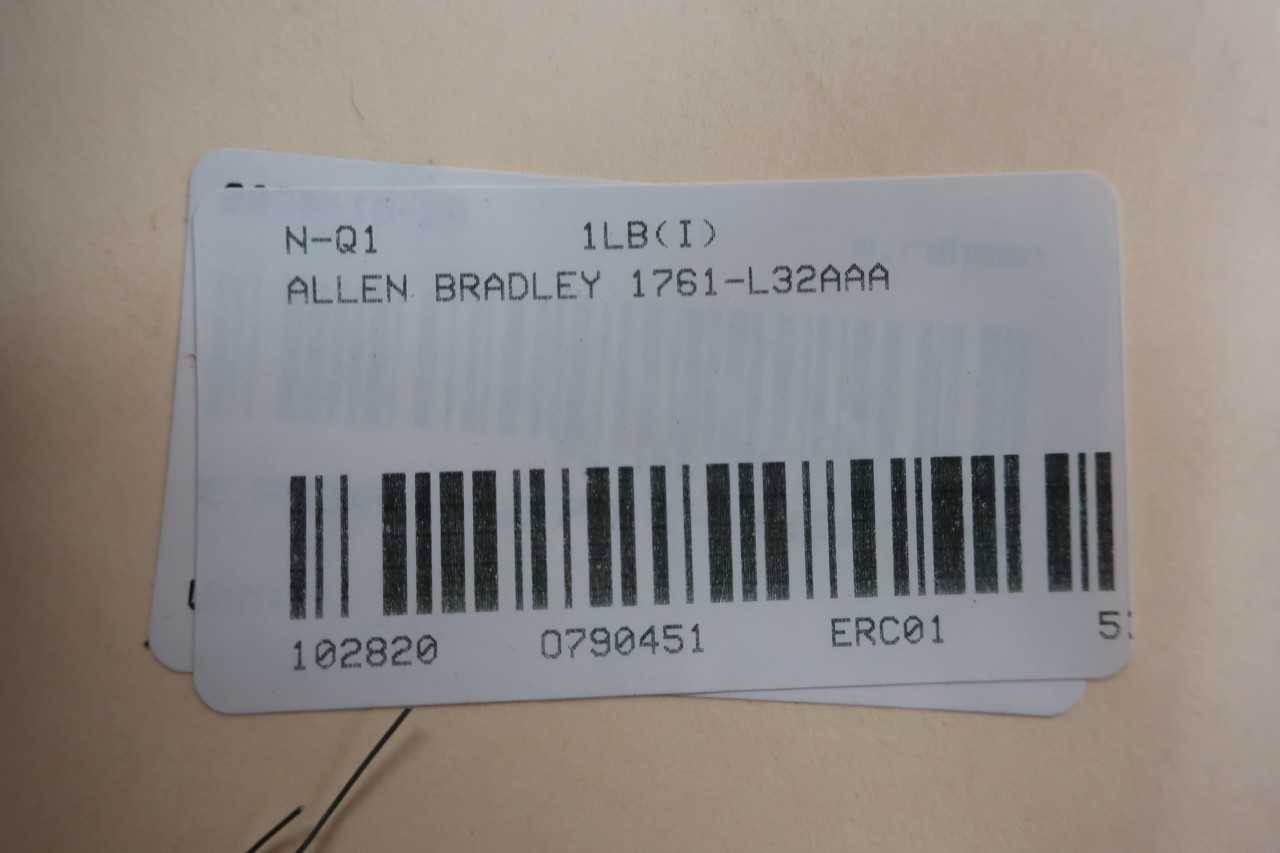 ALLEN BRADLEY 1761L32AAA MICROLOGIX 1000 SER E CONTROLLER MODULE - AUTOMATION & CONTROLS