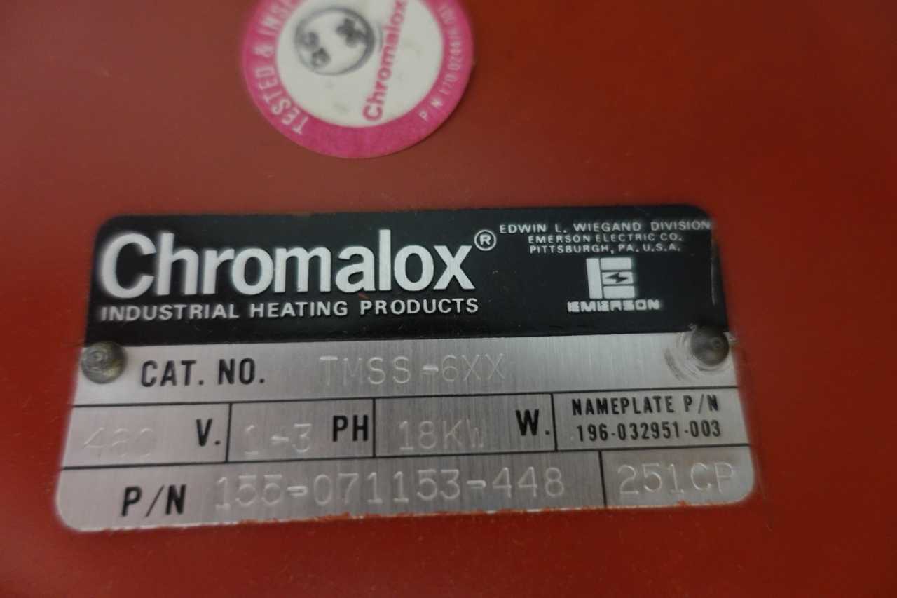 PALLET OF ASSORTED CHROMALOX IMMERSION HEATERS - HVAC EQUIPMENT