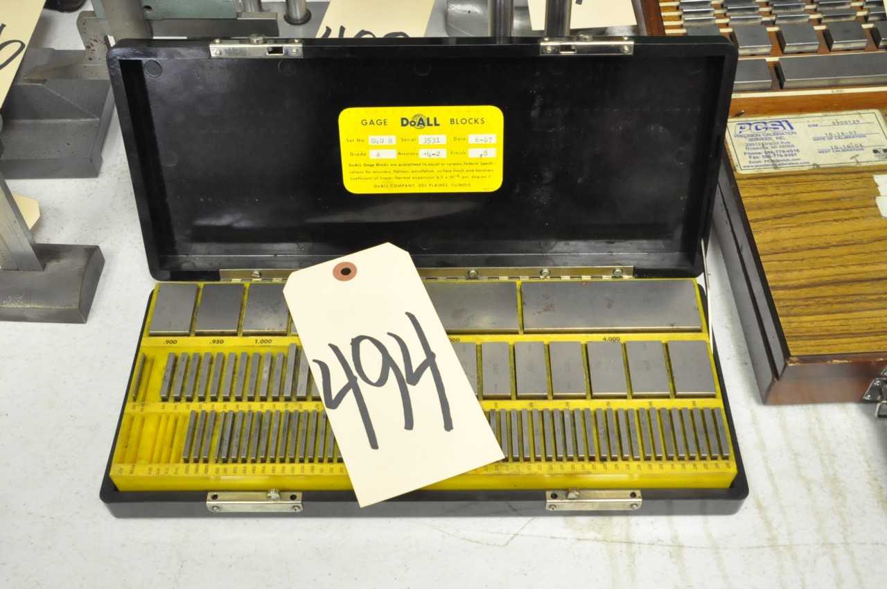 DoAll Gage Block Set - ELECTRIC POWER TOOLS
