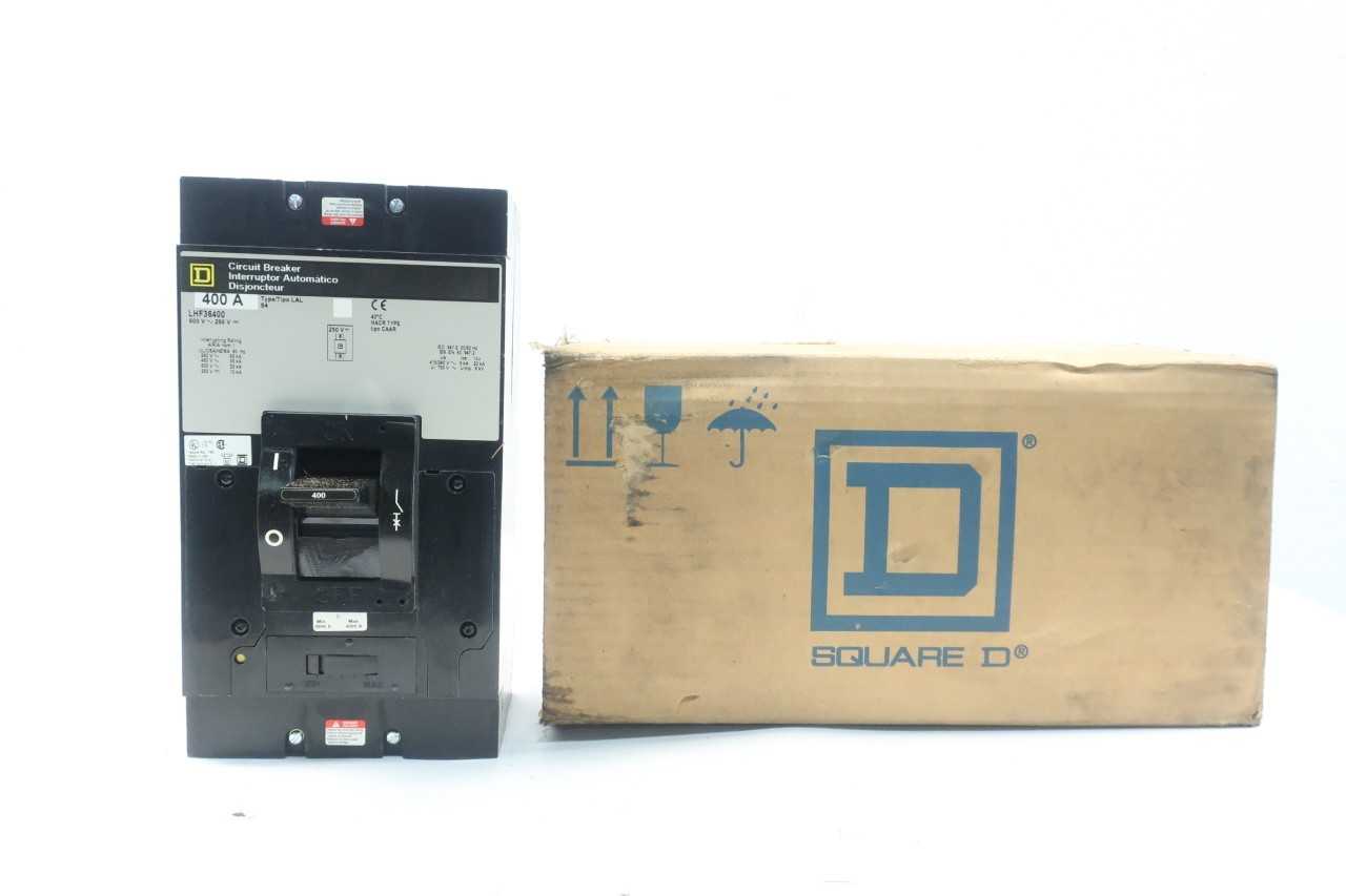 SQUARE D LHF36400 MOLDED CASE CIRCUIT BREAKER 3P 400A AMP 600V-AC - CIRCUIT BREAKERS