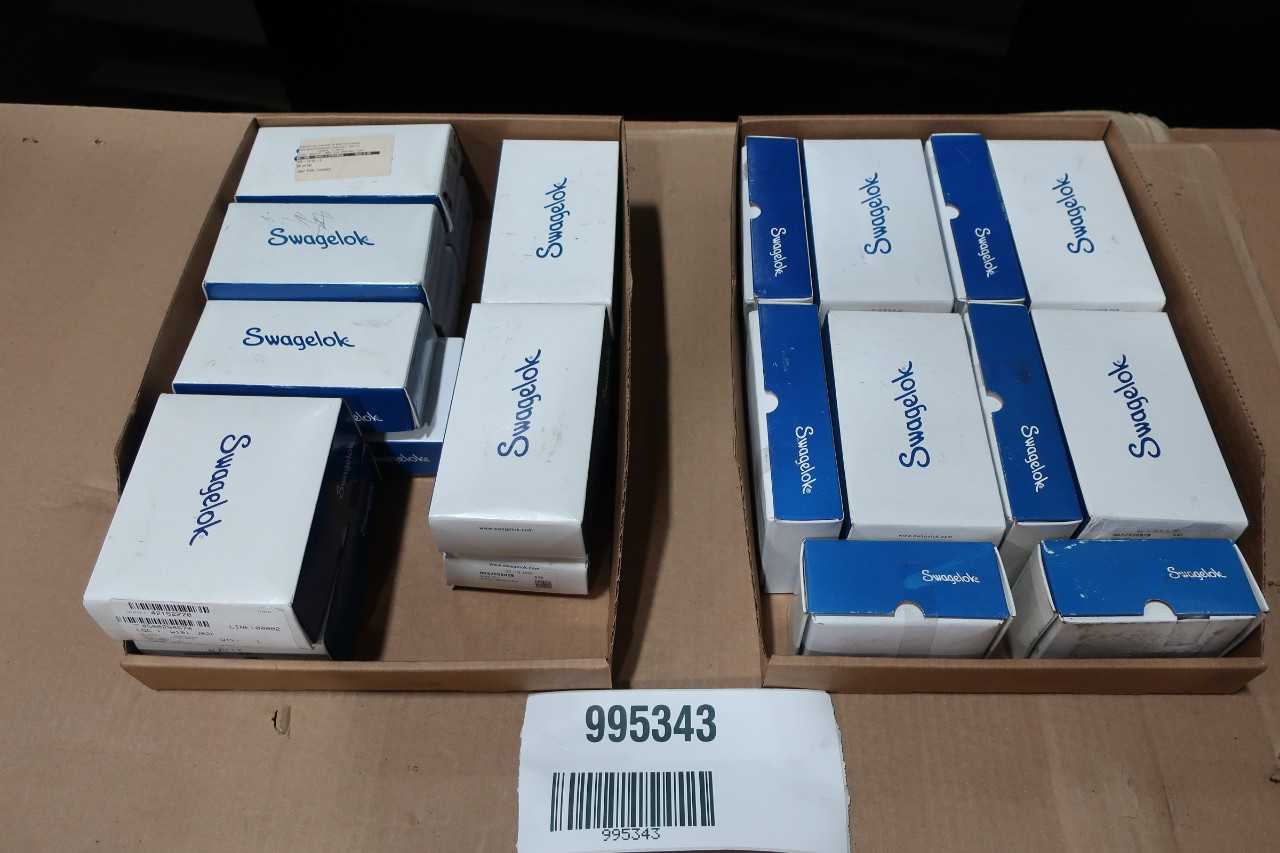 LOT OF ASSORTED SWAGELOK FITTINGS - PROCESS EQUIPMENT