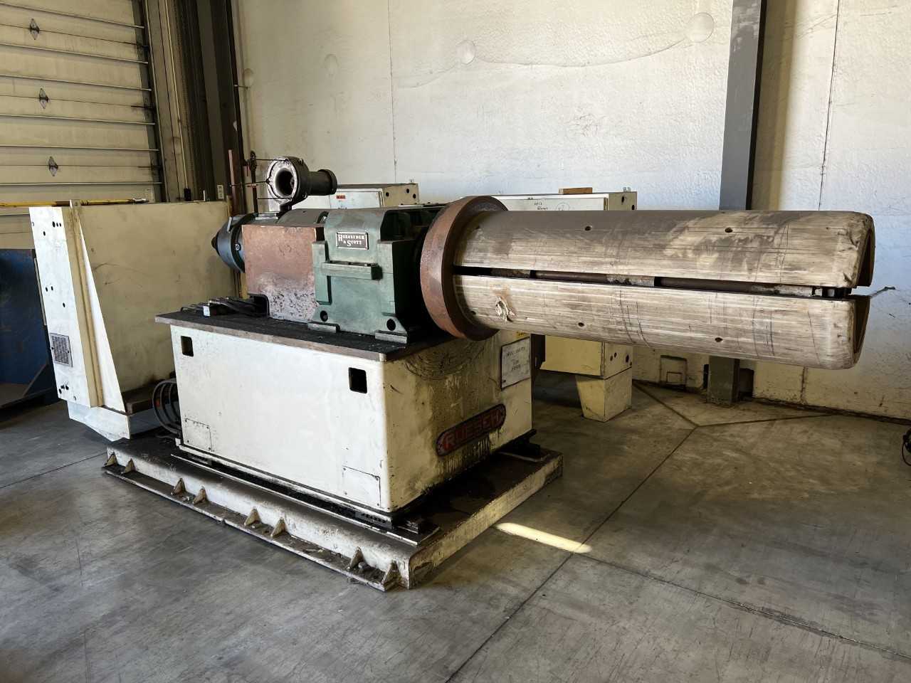 Ruesch machine company payoff unit with general electric motor 30 Hp - PROCESS EQUIPMENT