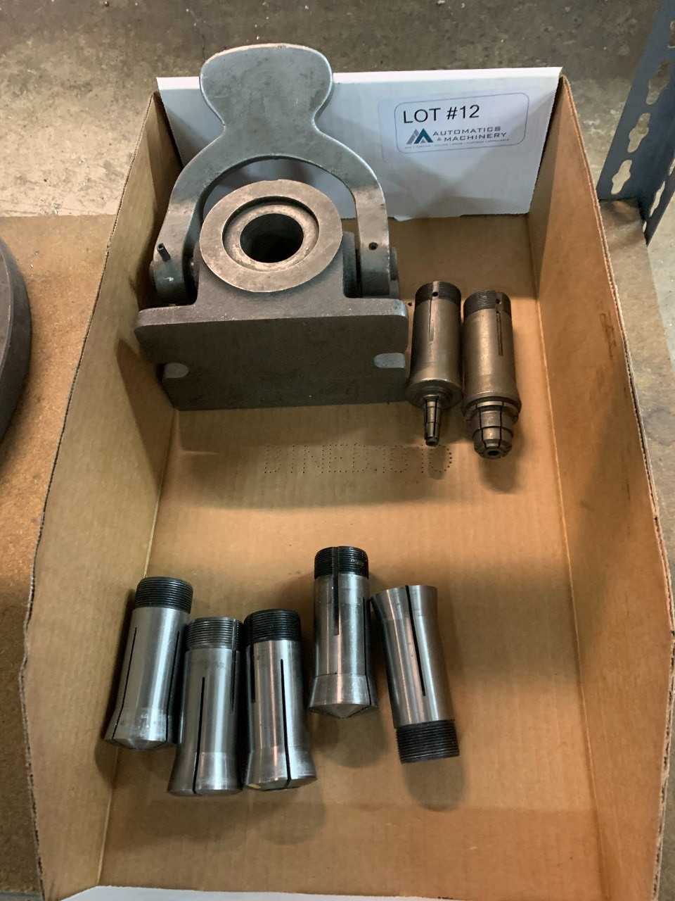 5C Collet Closer with Collets and Assorted Hardware - MACHINING EQUIPMENT