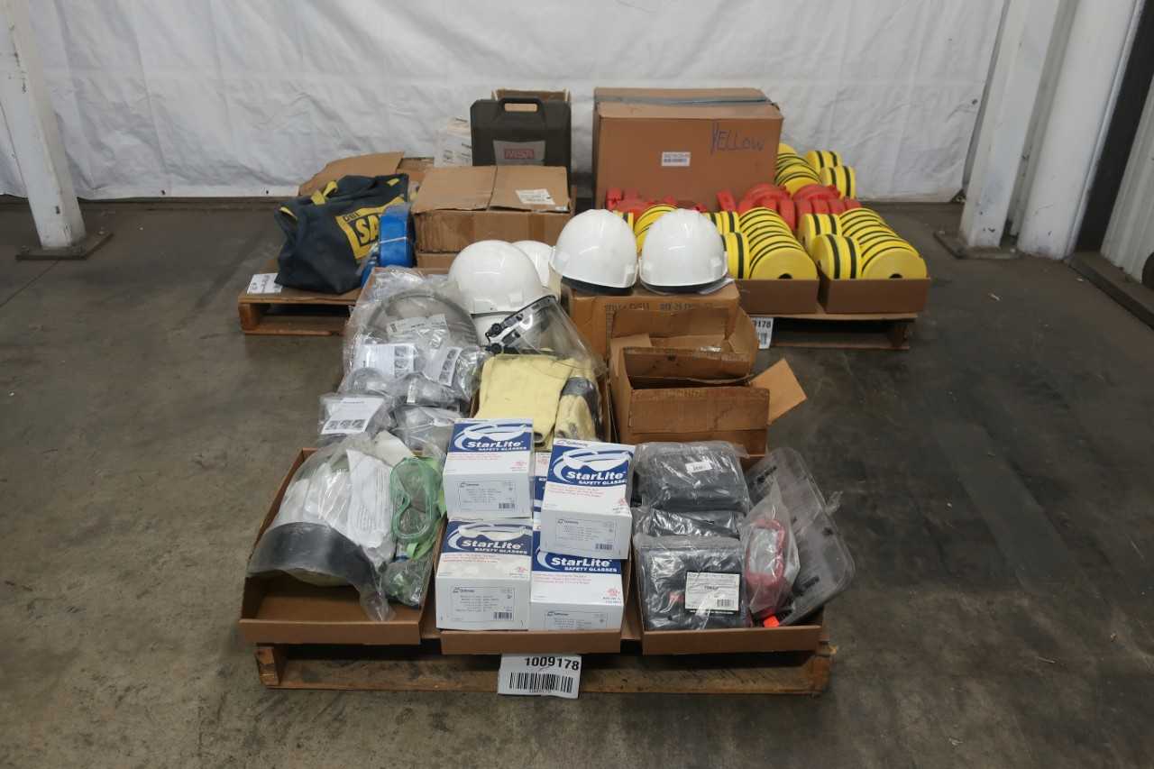 3 PALLETS OF ASSORTED SAFETY EQUIPMENT AND PPE - SAFETY EQUIPMENT