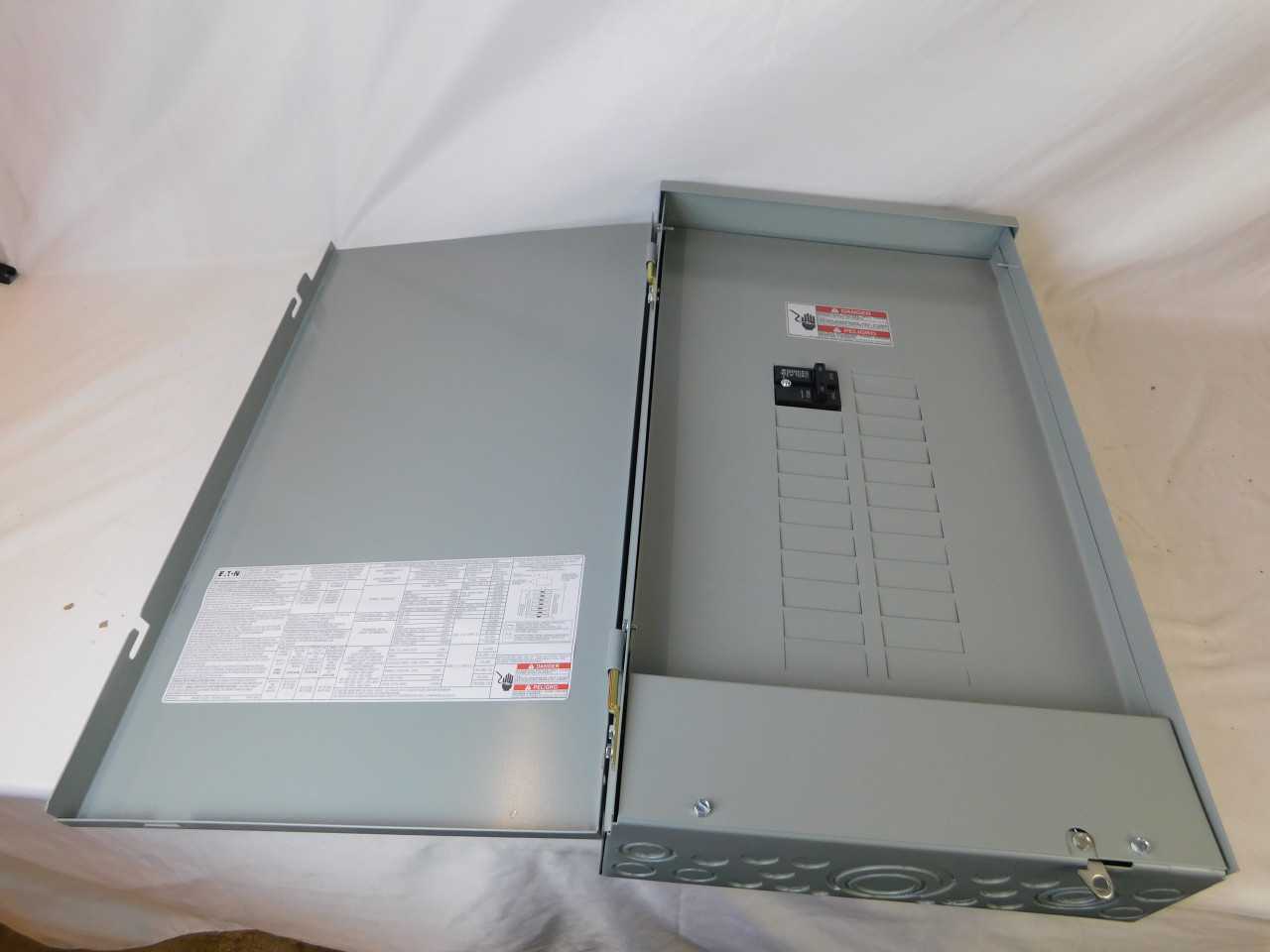Quantity of 2 New Surplus Cutler-Hammer BR2024B100R 100A Main Breaker Panel NEMA 3R - ELECTRICAL COMPONENTS