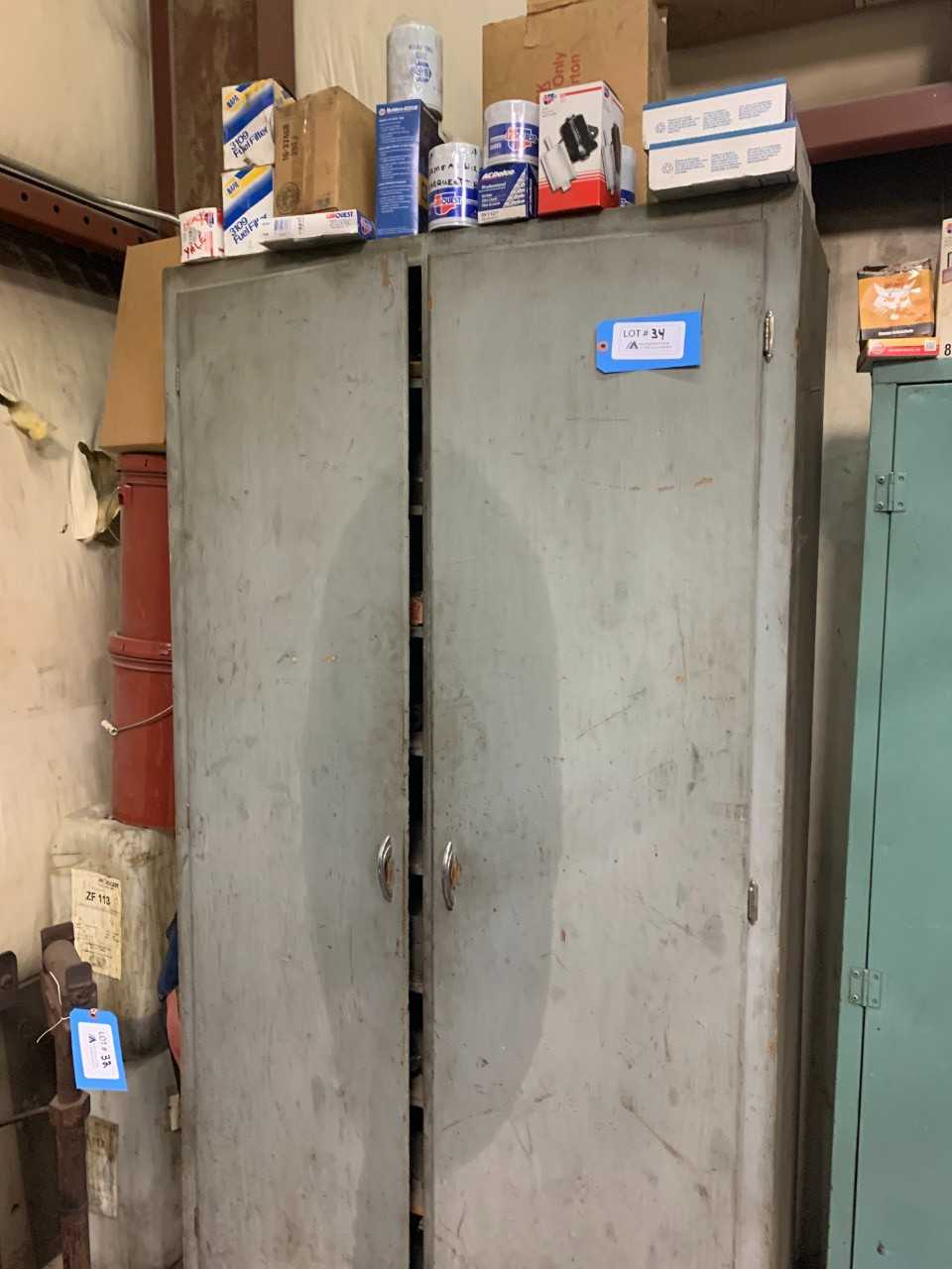 Cabinet with contents - INDUSTRIAL PARTS