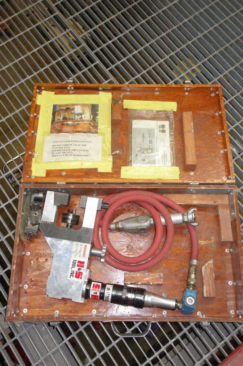 Lot of 3 H&S Tool OD Portable Air Pipe Beveler - ELECTRIC POWER TOOLS