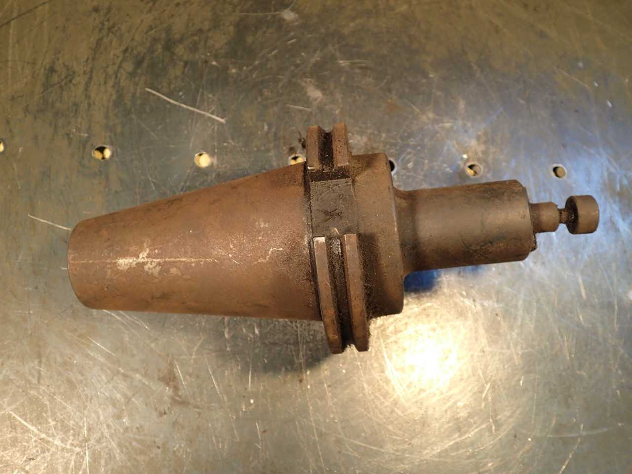 1/2" Shell Mill Arbor Milling Tool Holder: 3-1/2" Extension, CAT-50 Taper Shank - MACHINING ACCESSORIES & TOOLING