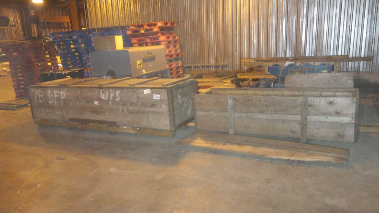 LOT OF 2 ASSORTED CRATES OF STEEL PULVERIZER SHAFT - POWER TRANSMISSION