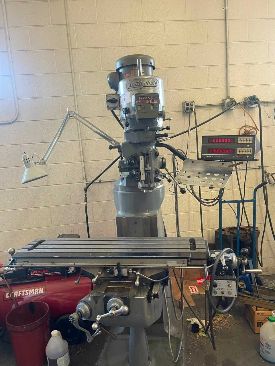 Bridgeport Series I 2HP # Axis Manual Knee Mill W/Sony DRO - MILLING MACHINES