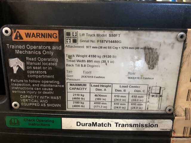 2005 Hyster S3XM sitdown LP counterbalance, Downey, CA - FORKLIFTS