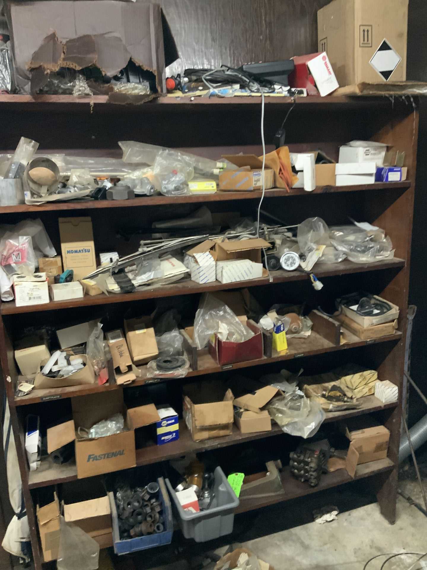 CONTENTS OF MAINTENANCE SHOP - INDUSTRIAL PARTS