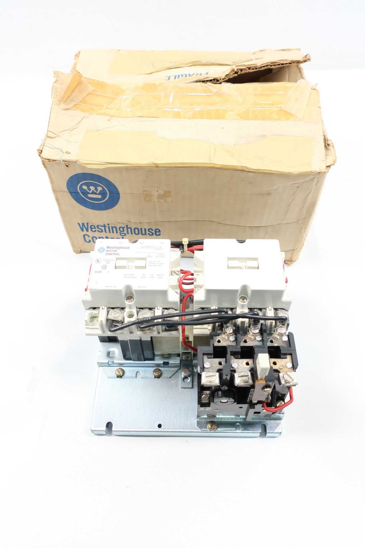 WESTINGHOUSE A210M1CA-CD SIZE 1 REVERSING STARTER 120V-AC 10HP - MOTOR STARTERS WESTINGHOUSE A210M1CA-CD SIZE 1 REVERSING STARTER 120V-AC 10HP - MOTOR STARTERS