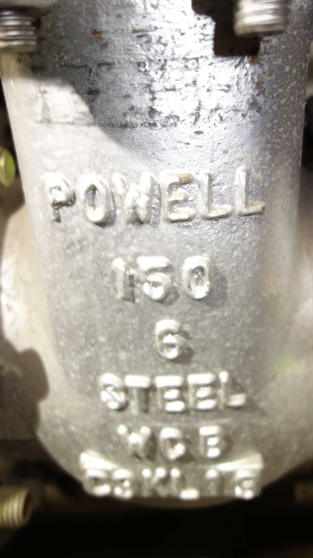LOT OF 3 POWELL WEDGE GATE VALVES 6IN STEEL CL 150 - MISCELLANEOUS