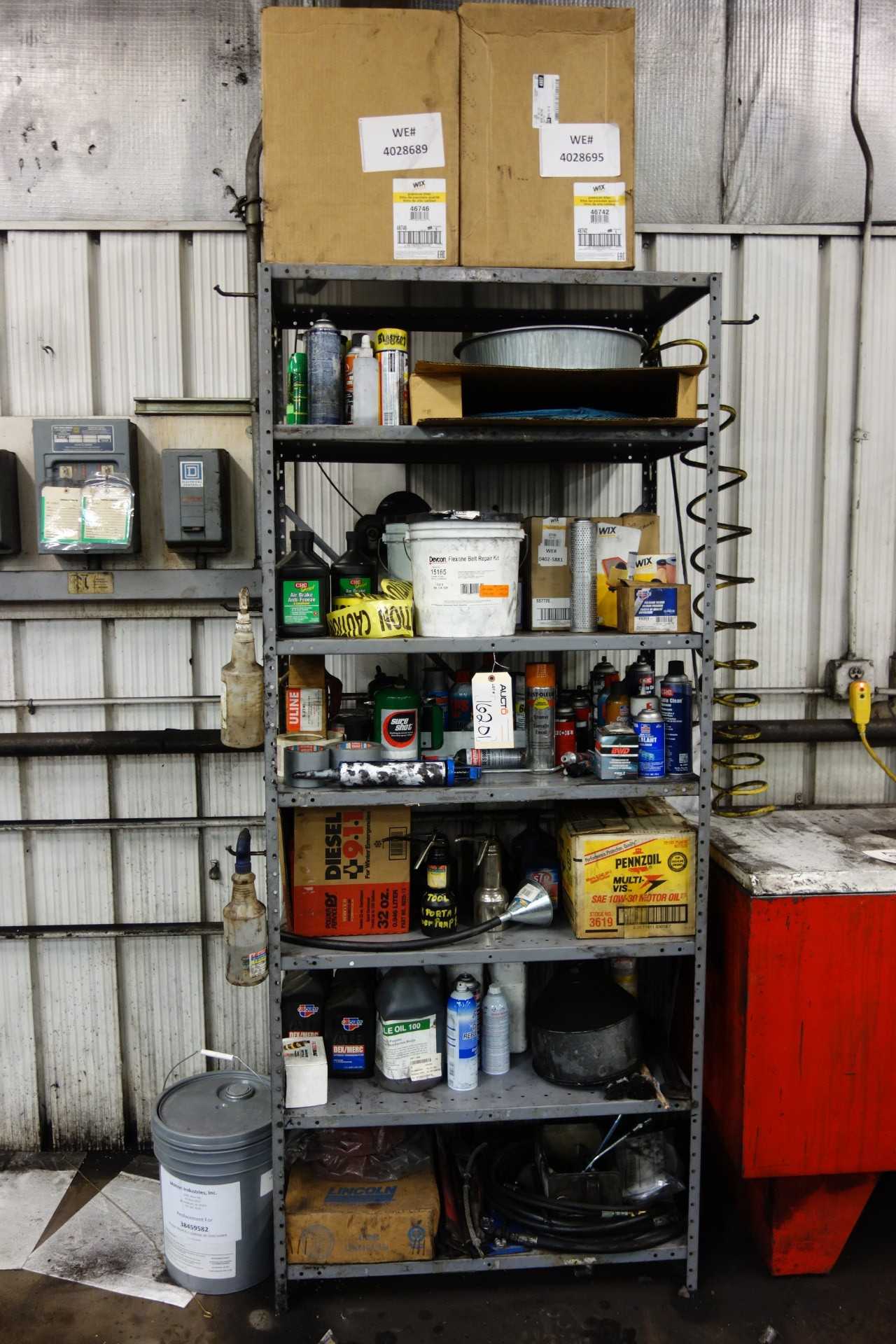 CONTENTS OF SHELVING, AUTOMOTIVE PARTS - SHELVING