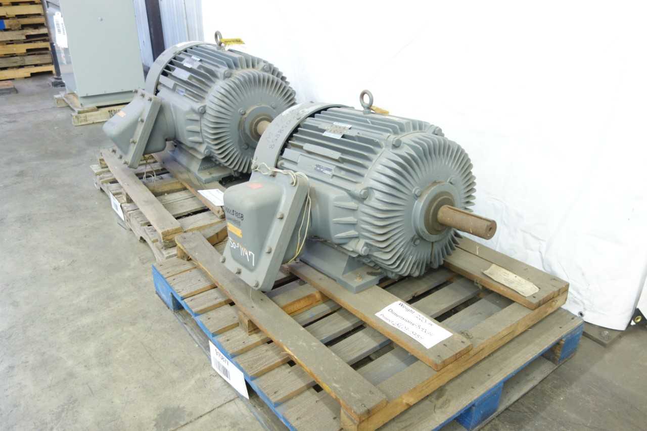 LOT OF 2 MARATHON AC MOTORS, 100 HP, 60 HP - ELECTRIC MOTORS