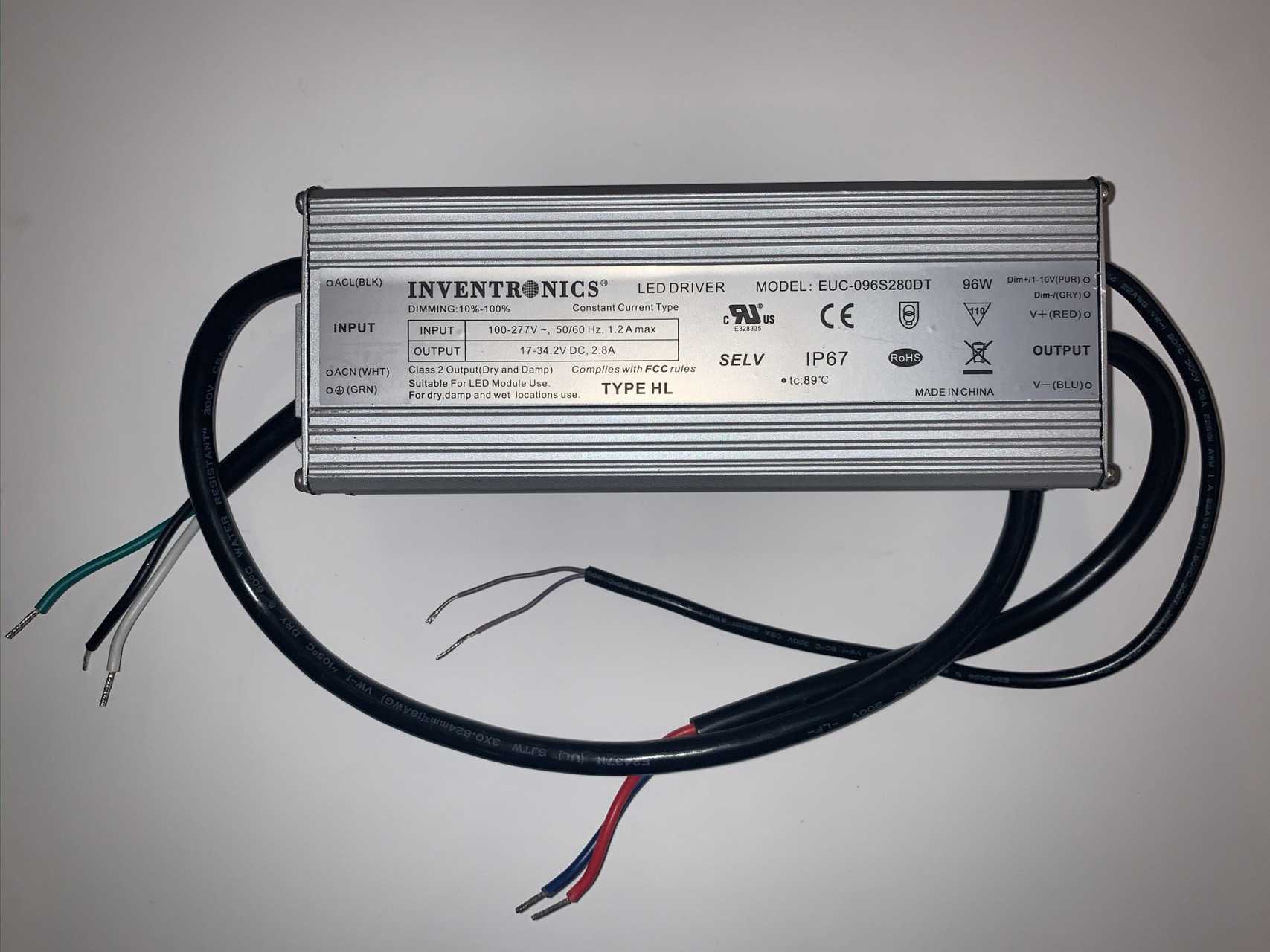 New - Lot of 40 - Inventronics EUC-096S280DT LED Power Supply Driver - ELECTRICAL COMPONENTS
