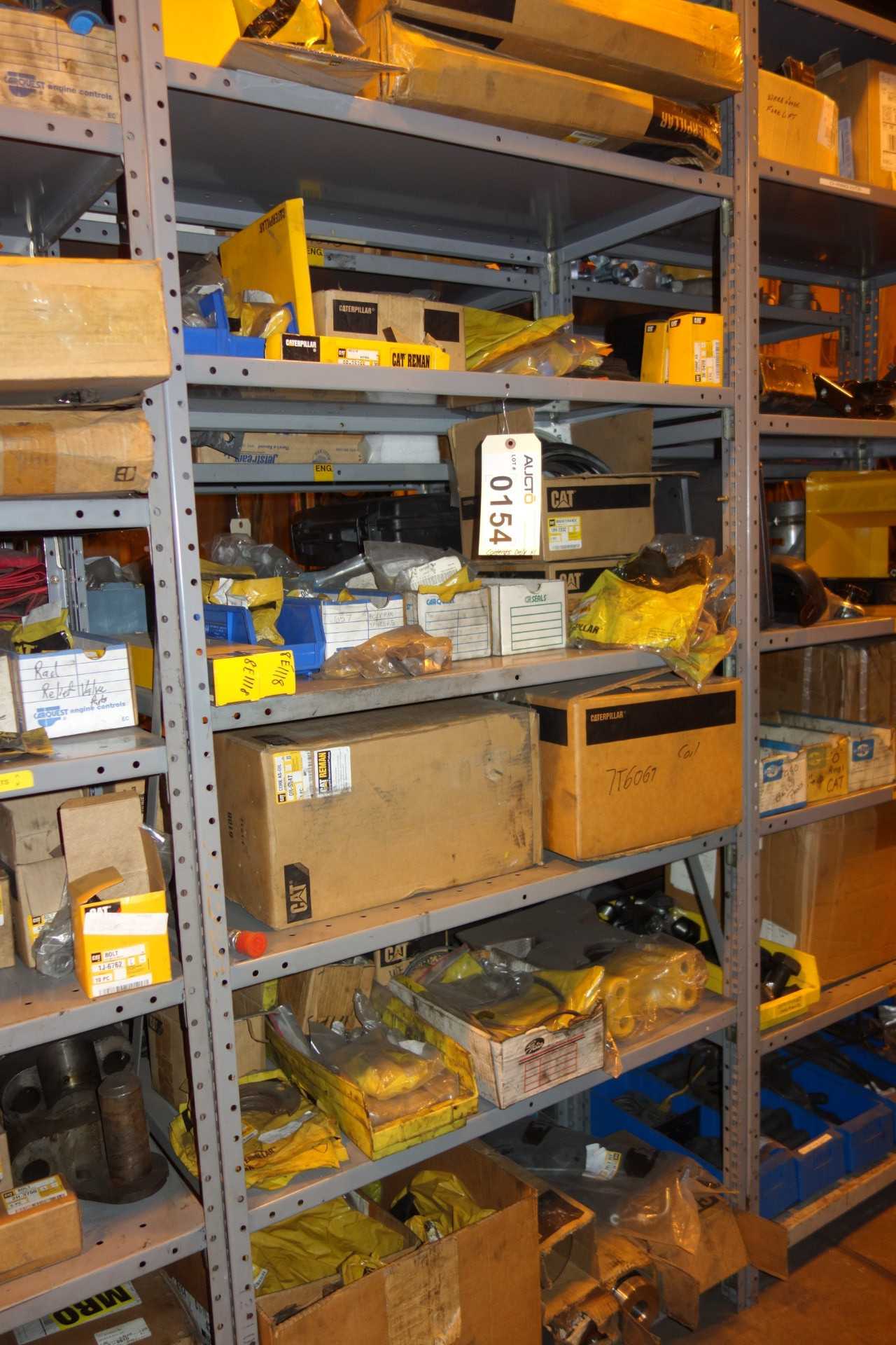 CONTENTS OF SHELVING, CAT HEAVY EQUIPMENT PARTS - SHELVING