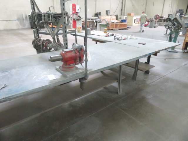 (2) Tables, 120" X 44" W X 36" H, LOT, no contents - MISCELLANEOUS
