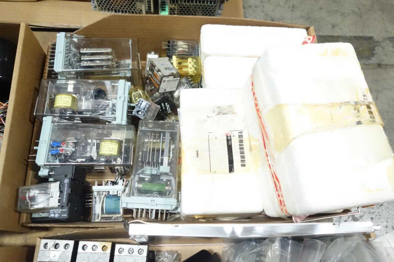 2 PALLETS OF ASSORTED ELECTRICAL CONTROLS - ELECTRICAL PARTS