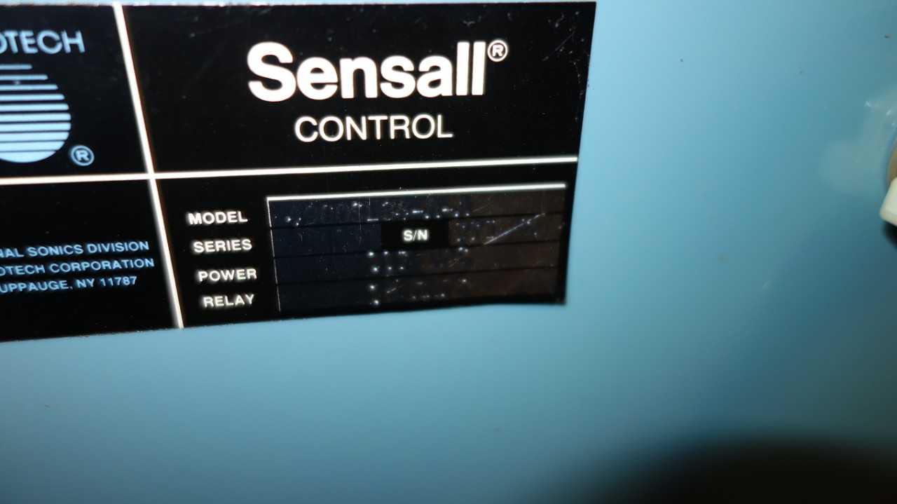 LOT OF 3 SENSALL CONTROL SLUDGE LEVEL DETECTOR - CONTROL VALVE
