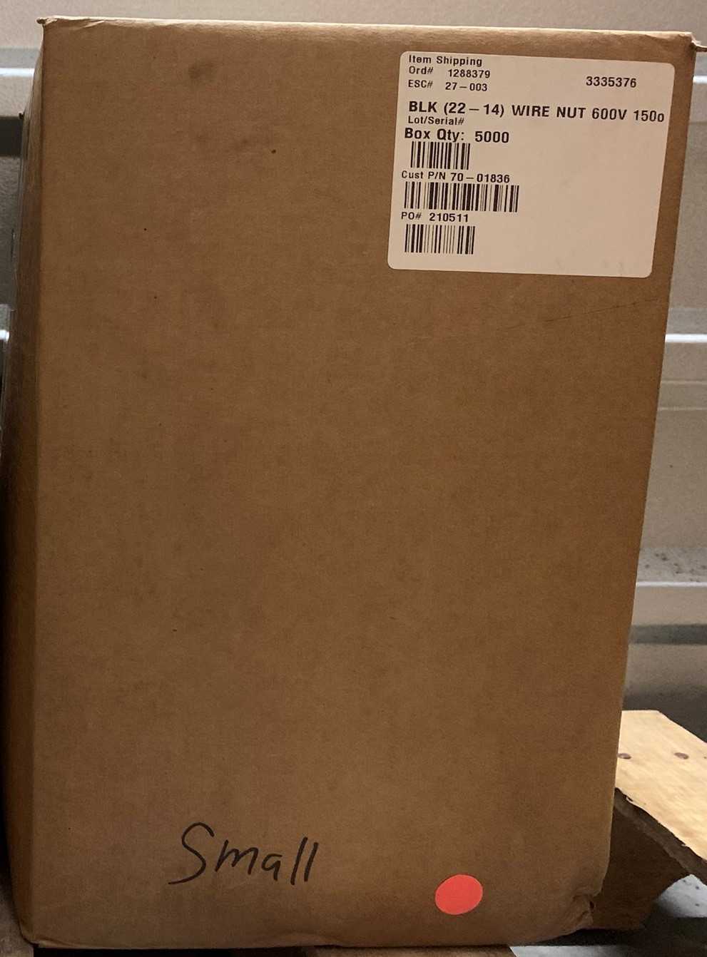 New - Lot of 5000 - Ideal Electrical 27-003 600V High Voltage Wire Nuts - ELECTRICAL COMPONENTS