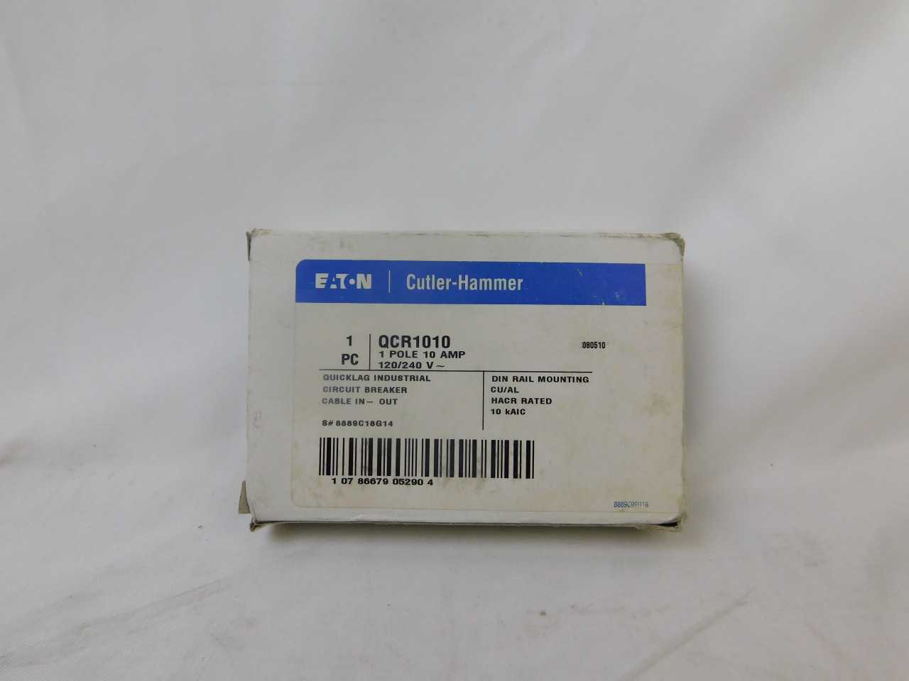 Quantity of 29 New Surplus Eaton QCR1010 MCB Accy QC 1P 10A 120V - ELECTRICAL COMPONENTS