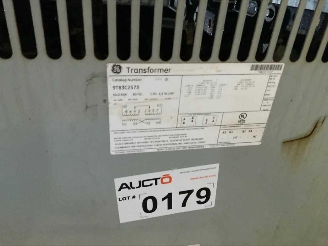 GE Pad Mounted Transformer - CONTROL TRANSFORMERS