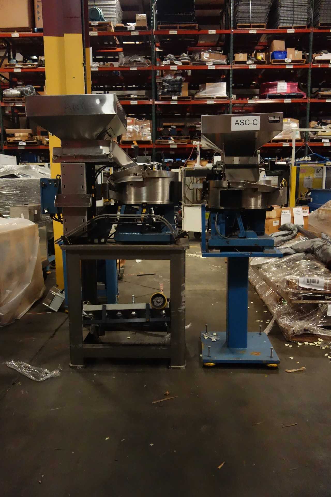 LOT OF 2 PIONEER EQUIPMENT ROTARY DISK FEEDER SYSTEMS - MACHINING ACCESSORIES & TOOLING