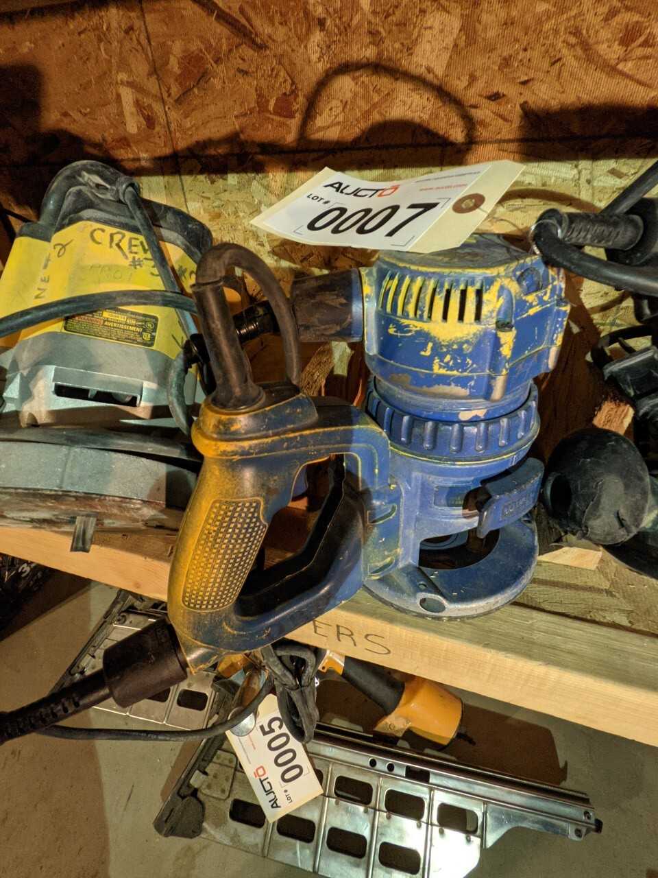 Lot of 4 Corded Router - ELECTRIC POWER TOOLS