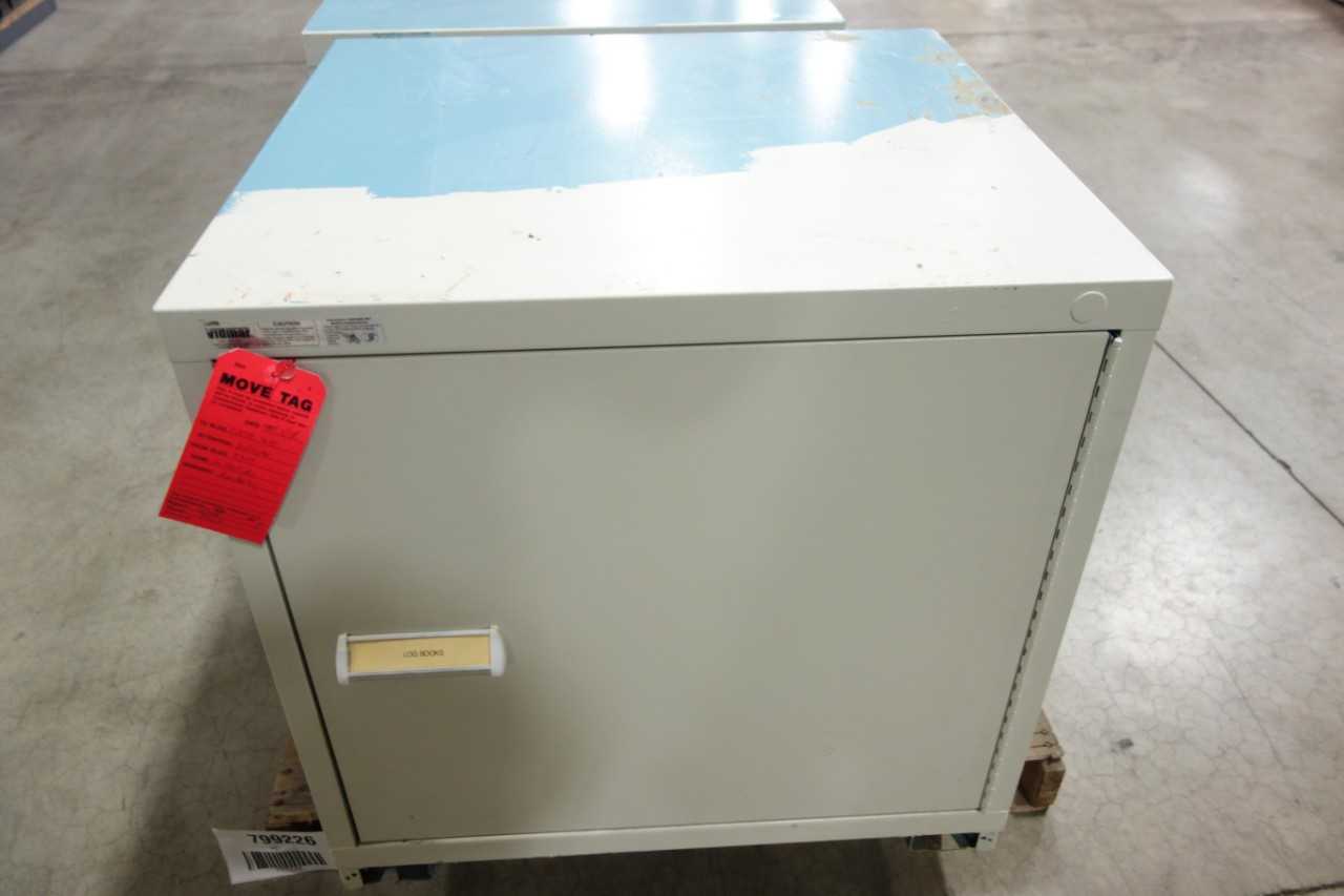 LOT OF 2 STANLEY VIDMAR 1 DOOR TOOL CABINET - TOOL STORAGE