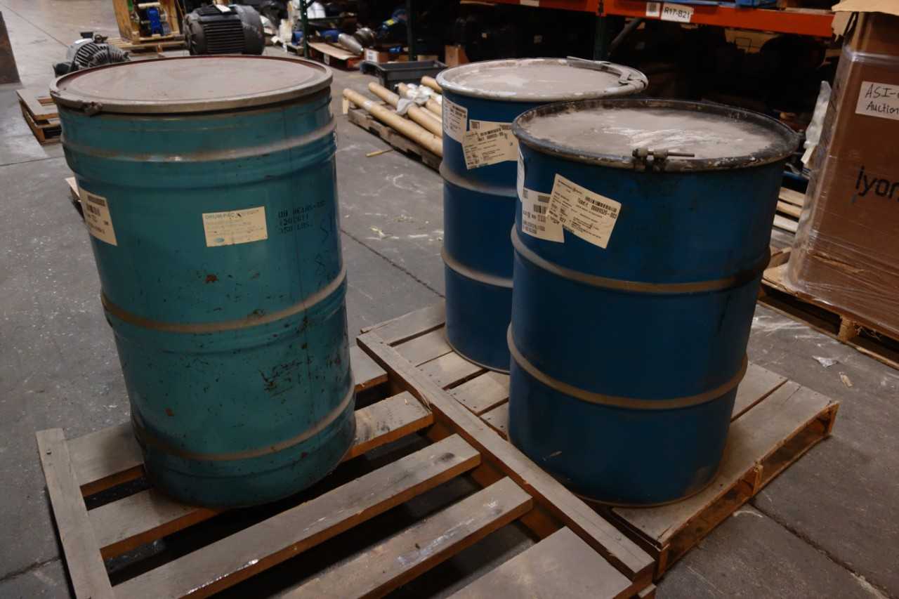 LOT OF 3 ACTIVATED ALUMINA DE 4 350 55 GALLON DRUMS - ELECTRIC POWER TOOLS