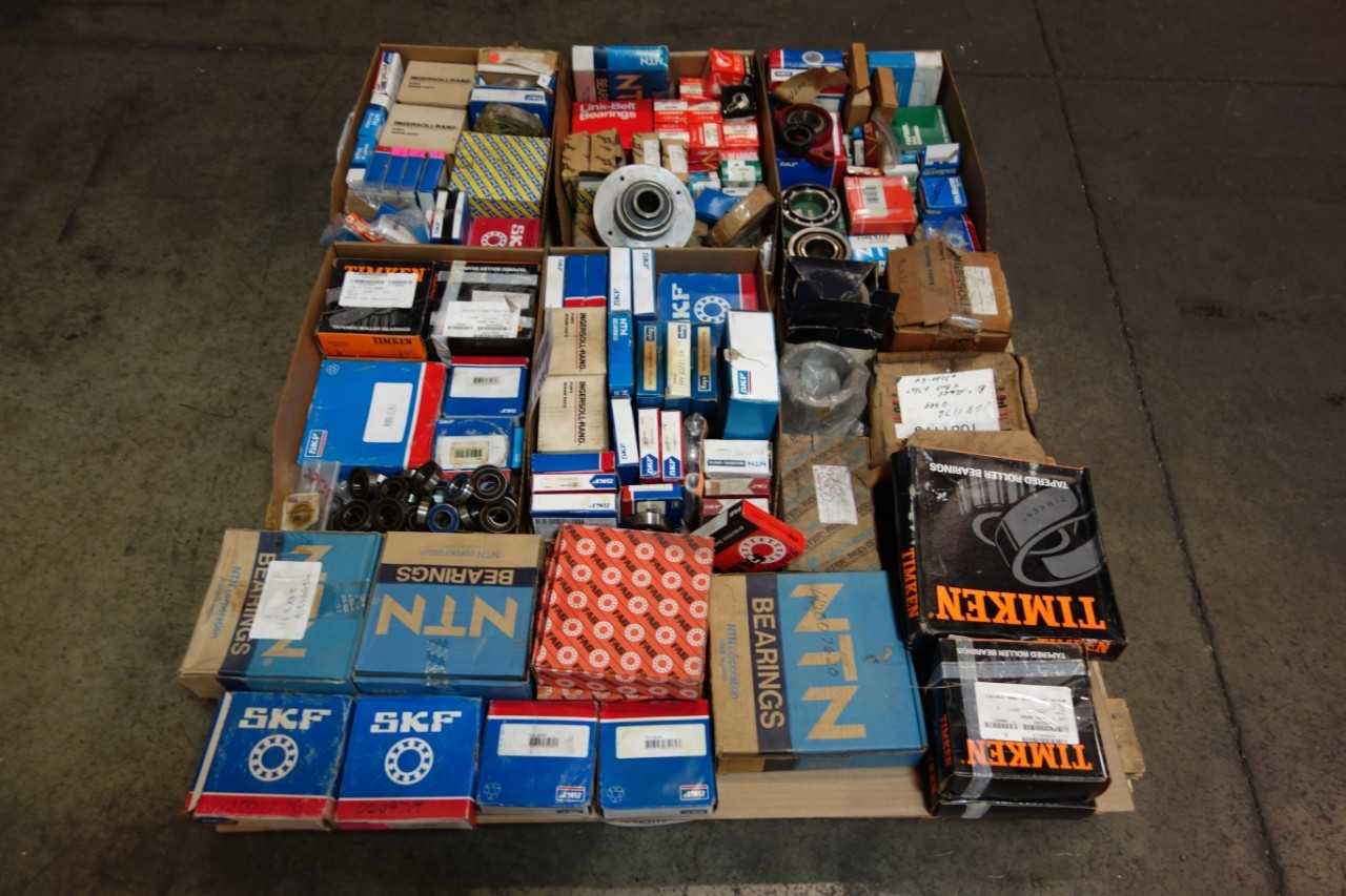 1 PALLET OF ASSORTED BEARINGS- SKF, TIMKEN, NTN, FAG, SNR, INGERSOLL-RAND - BEARINGS 1 PALLET OF ASSORTED BEARINGS- SKF, TIMKEN, NTN, FAG, SNR, INGERSOLL-RAND - BEARINGS