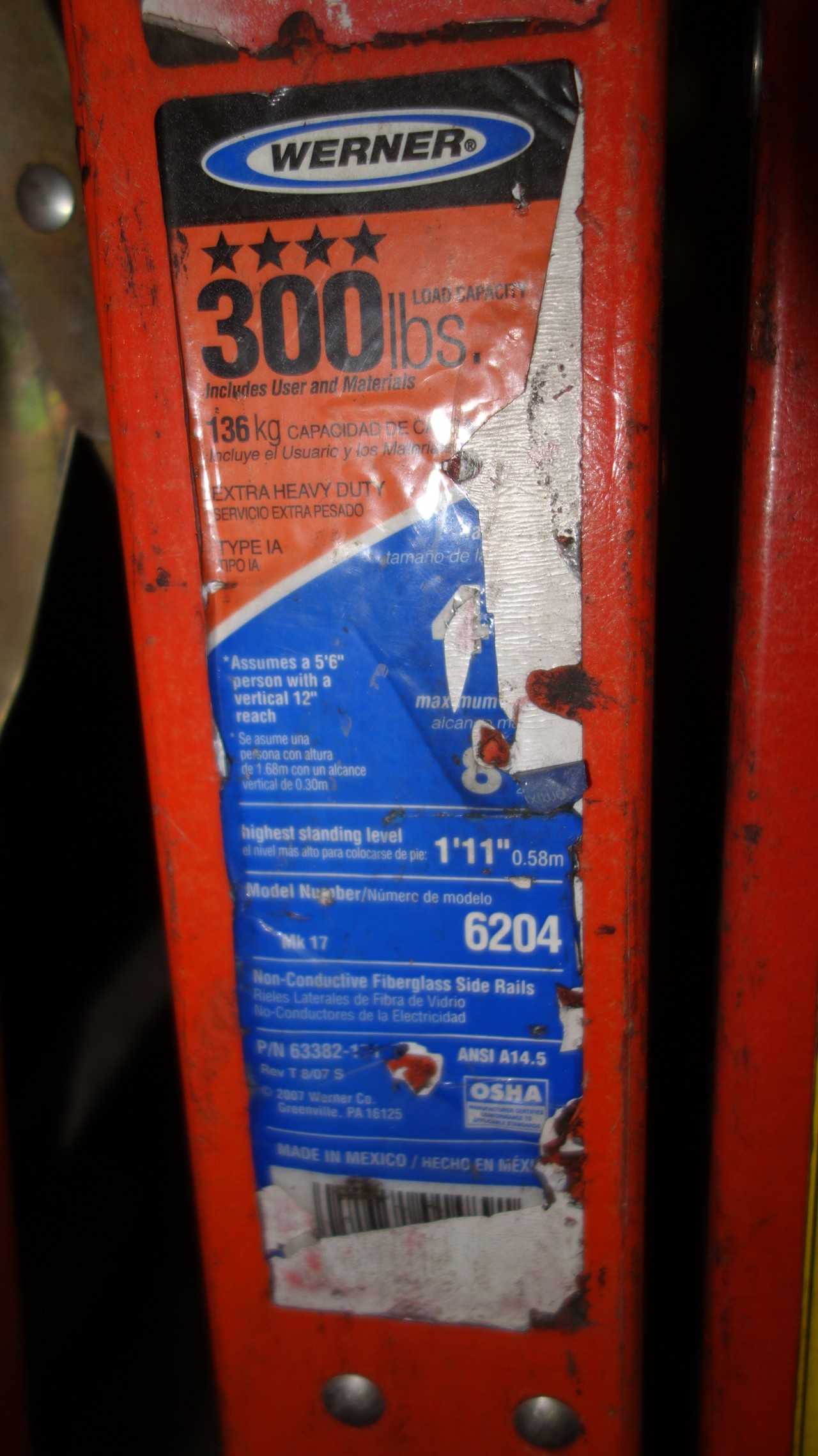 LOT OF ASSORTED FIBERGLASS LADDERS - MISCELLANEOUS