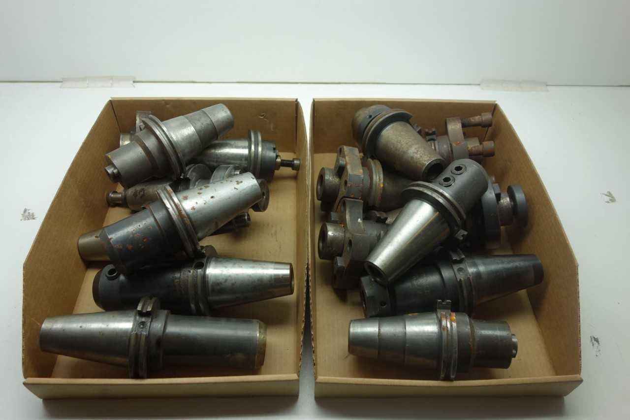 LOT OF ASSORTED CAT40, 45 TOOL HOLDERS - ELECTRIC POWER TOOLS