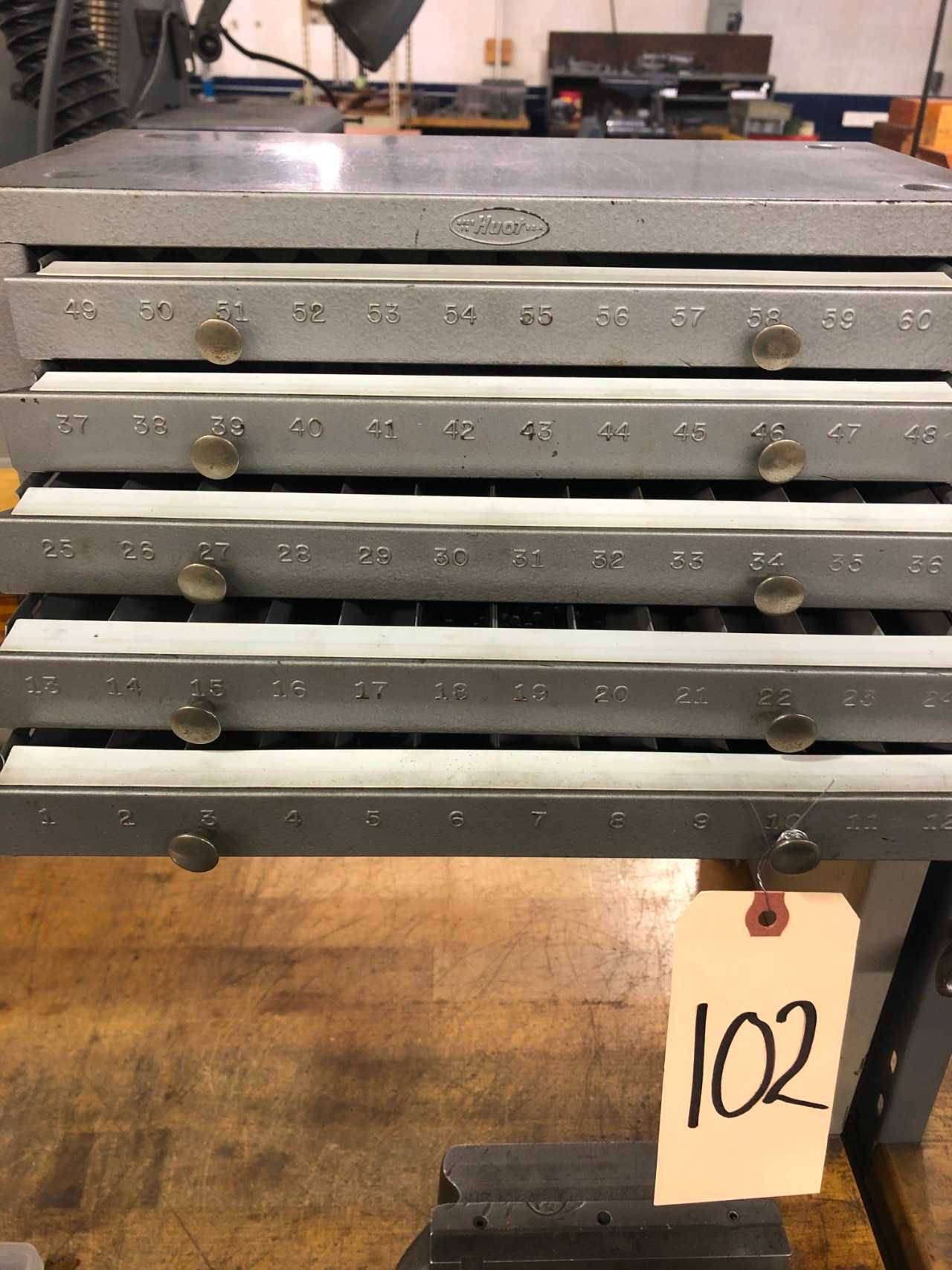 Huot 5 Drawer Drill Cabinet with Contents - TOOL STORAGE