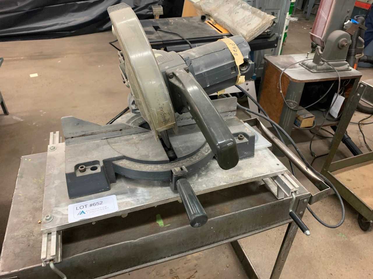 Miter Saw with Rolling Cart - METAL SAWS