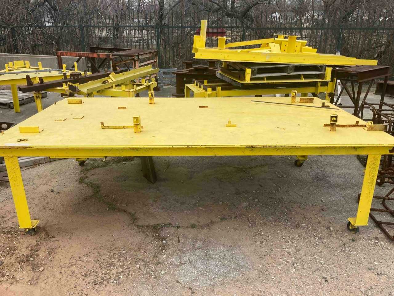 Yellow Metal Table - PLANT & FACILITY EQUIPMENT