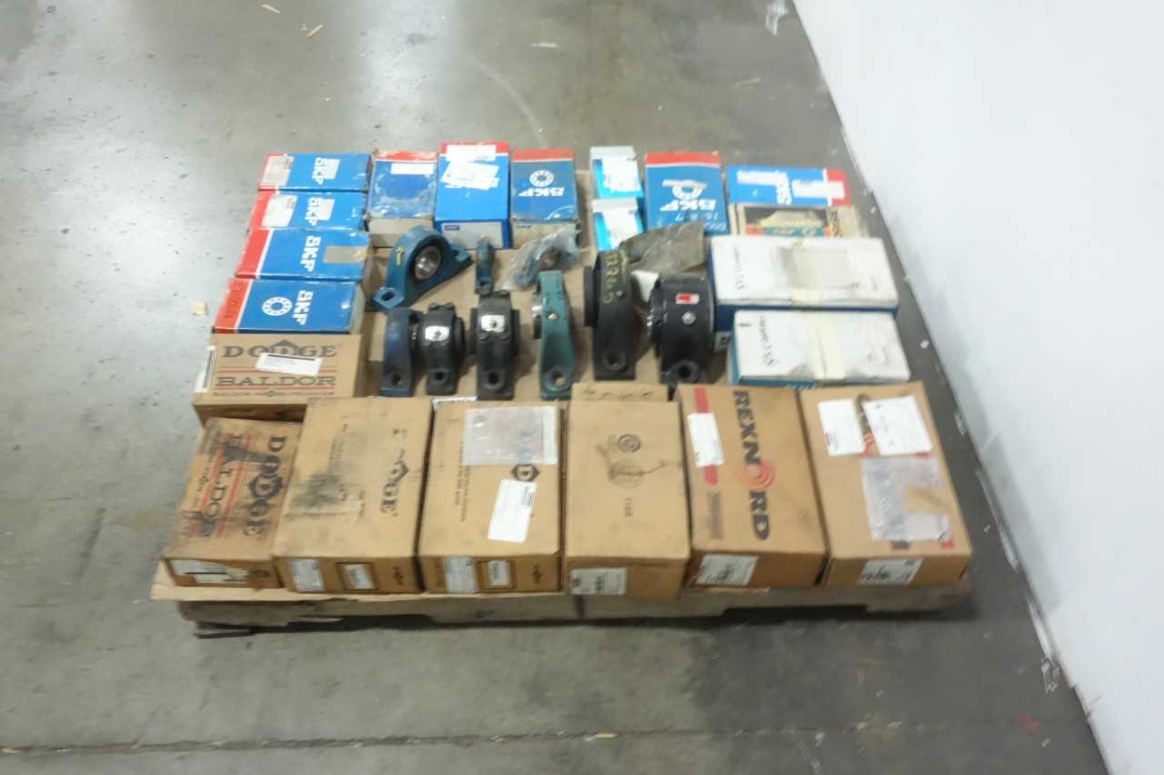 PALLET OF ASSORTED PILLOW BLOCK BEARINGS - BEARINGS