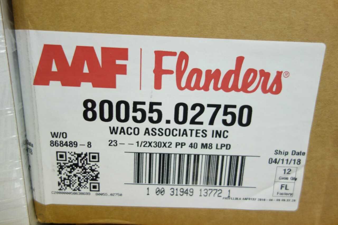 2 PALLETS OF AAF FLANDERS FILTERS - ELECTRIC POWER TOOLS